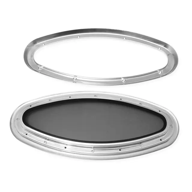 Portlight Fast, SS S517-F-6 skrogvindu. mål: 216mm x 492 mm. 