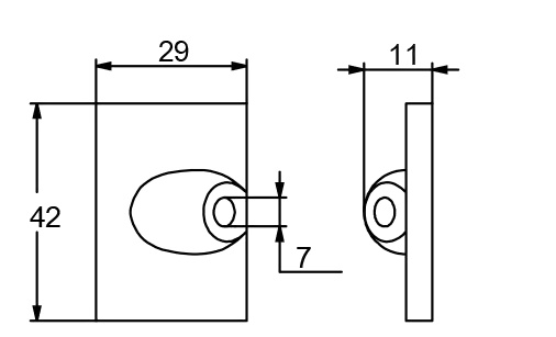 CANADA METALS Trimfinne anode Sink - Mercury Yamaha, 42121 