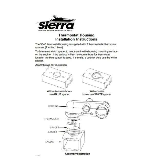 SIERRA Thermostat service kit 