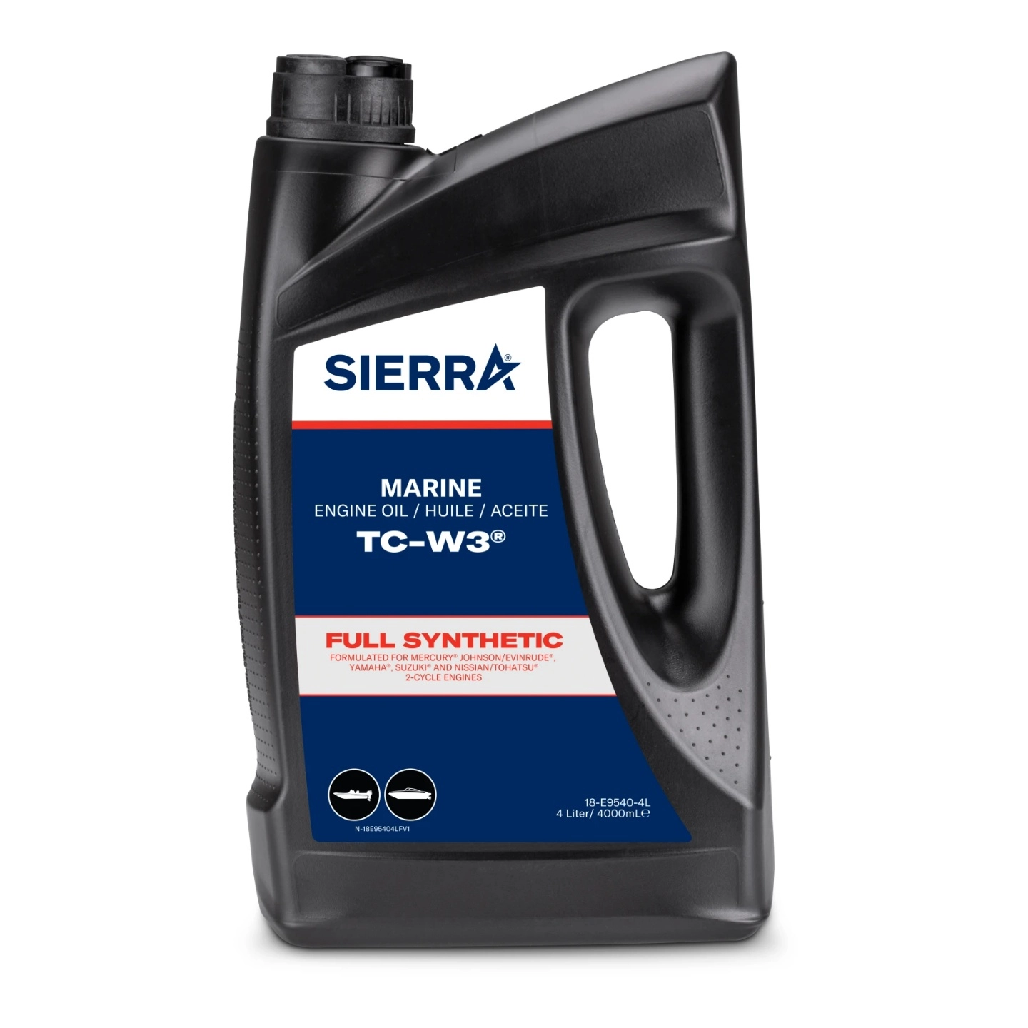 SIERRA Hel Syntetisk 2-Takts olje XD100 TC-W3 -  E-Tec - 3.7 liters flaske