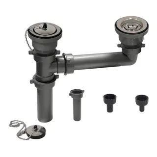 BARKA Utl&#248;p dobbel vask PD1235/L - for 25mm slange