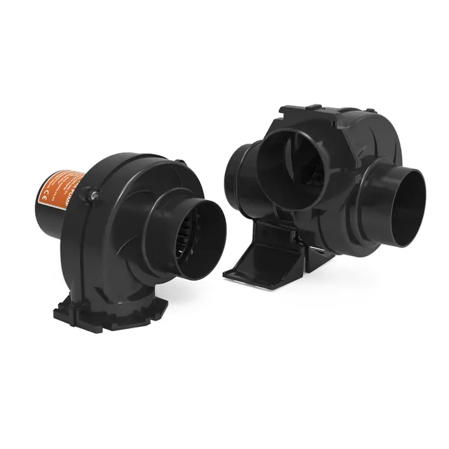 SEAFLO Motorromsvifte 12V - Ø3" Ø75 mm slange 