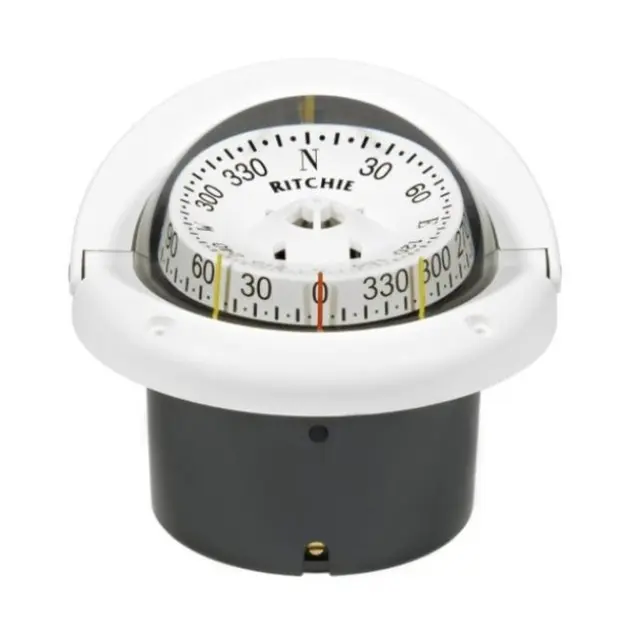 RITCHIE Nedfellbart kompass HF743W Hvit - Rose: 95mm 