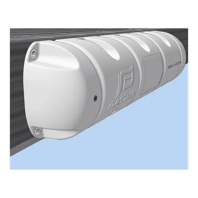 PLASTIMO Bumper® - Grå 1/2 - 250x900mm Luftfylt bryggefender - Rett 