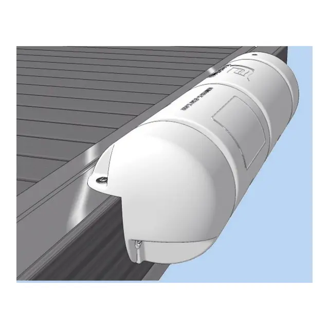 PLASTIMO Bumper® - Blå 3/4 - 180x400mm Luftfylt bryggefender - 90° vinkel 
