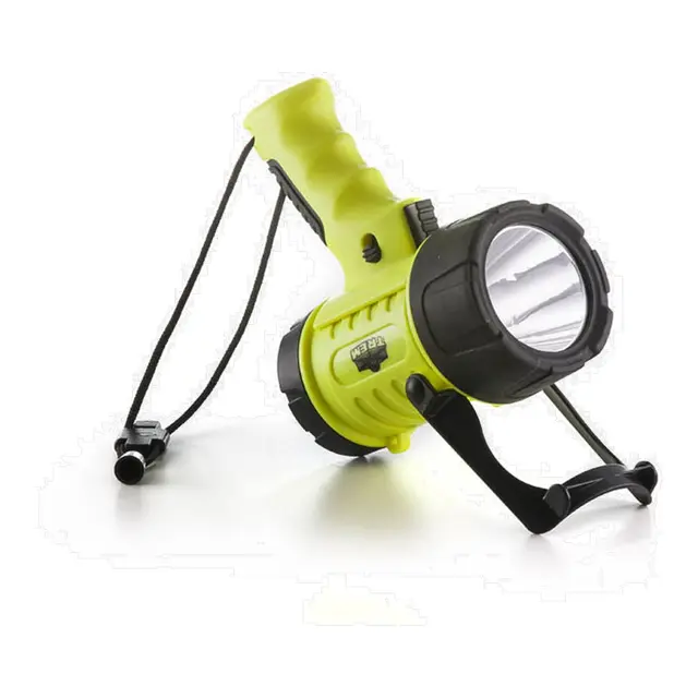 TREM Lyskaster LED vanntett IP67 - 400m lys - Batteri 