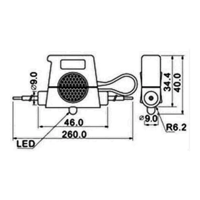 TREM Vanntett sikringsholder ATC (Alarm) 1 sikring - IP66 - m/ LED intaktvarsling 