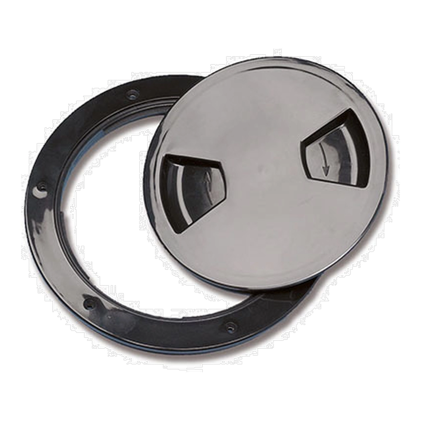 TREM Inspeksjonsluke 6" Sort - Ø 205 mm