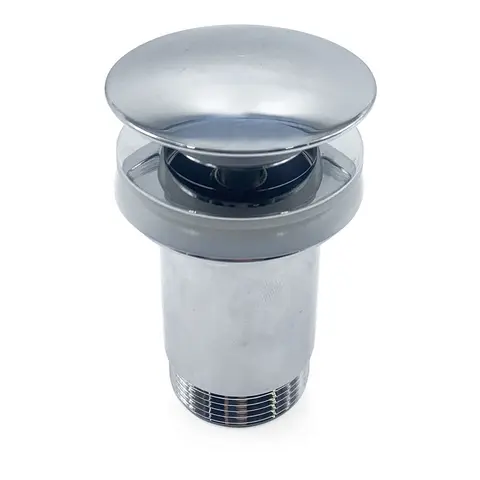 TREM Avl&#248;p i forkrommet messing 1 1/4&quot; - til glassvask