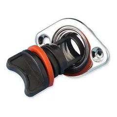 TREM Lenseplugg oval Bunnplugg - Forkrommet messing