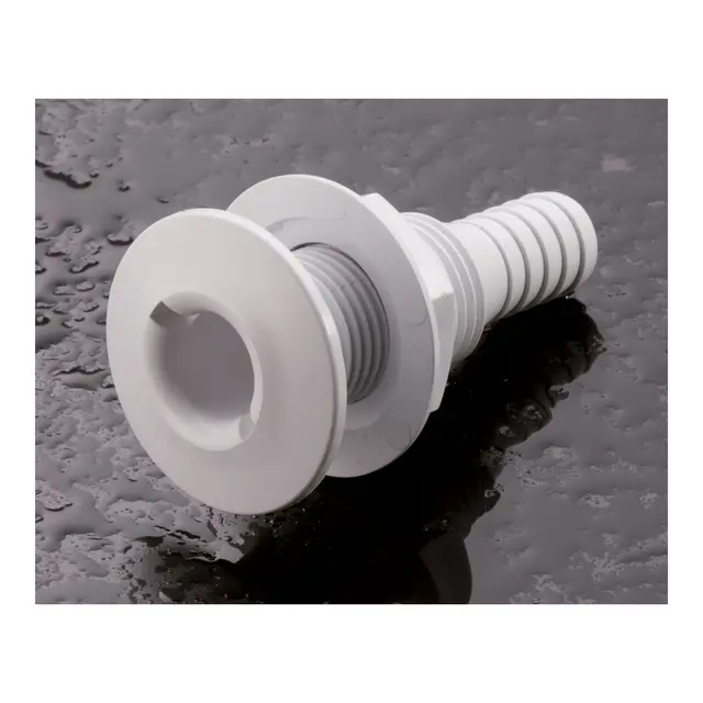 TREM Skroggjennomføring - 3/4" Med slangestuss - 19mm slange 