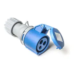 TREM 16A CE-kontakt med deksel Hunn - 16A