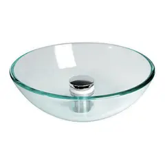 TREM Vask i glass u/avl&#248;p