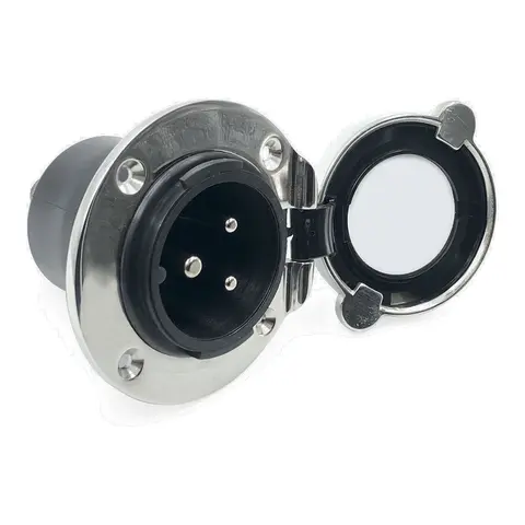 TREM Landstr&#248;msinntak, AISI 316 - 16A m/ RATIO Plugg - IP56