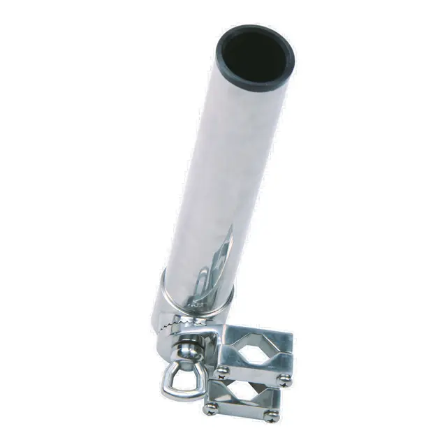TREM Fiskestangholder for rail og rekke Syrefast 316 - for 25-30mm feste 