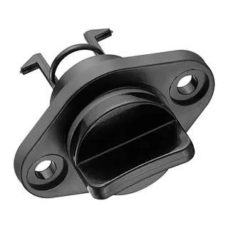 OSCULATI Lenseplugg oval Bunnpugg sort nylon