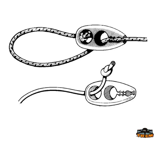 TREM Clip Quick - Rosa for Ø4-5mm strikk/line 
