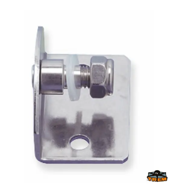 Gassdemperbrakett 90° 48x32mm - 8mm - 316 