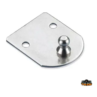 TREM Gassdemperbrakett 316 48x58mm - 10mm kule