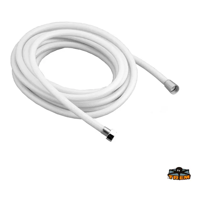 TREM PVC dusjslange 1/2" gjenge feste - 2,5 meter 