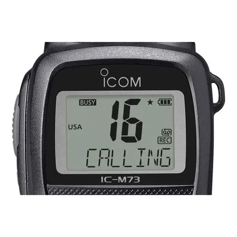 ICOM Håndholdt VHF, IC-M73 6W, IP68, "Last Call Voice", ANC 