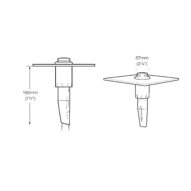 WHALE Dusjsystem for dekk "Twist Mixer" Kaldt/Varmt vann - Innfellbar 