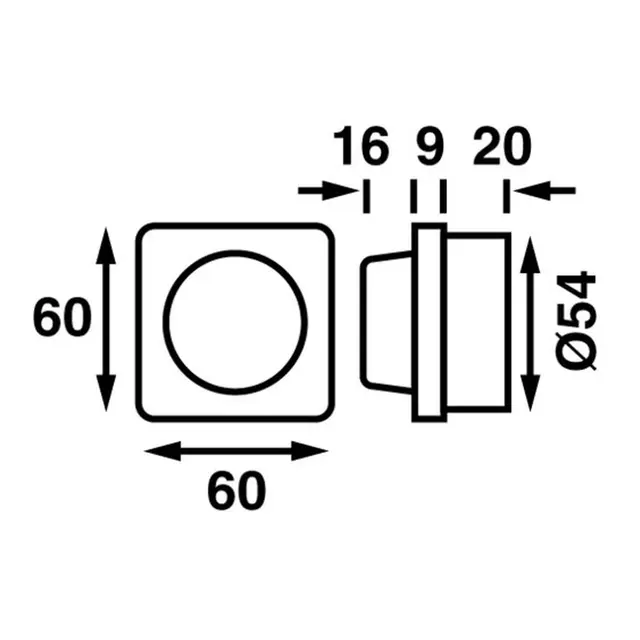 BÅTSYSTEM Twilight LED Dimmer - Hvit 8-30V, 2A 