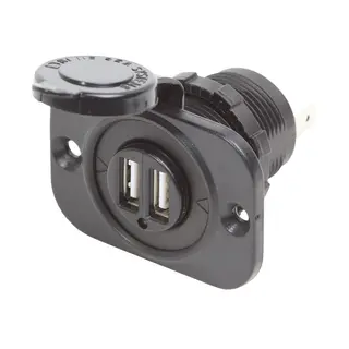 BLUE SEA Str&#248;mmuttak 2 x USB m/lokk 2,1A - 5V