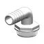 TRUDESIGN Slangekobling 1&quot; x &#216;25mm, 90&#176; 90259 - til Y-ventil 127082 og 127083