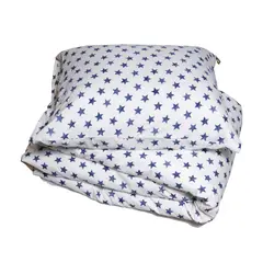 GRIPSHOLM Sengetøy starsky microfiber navy