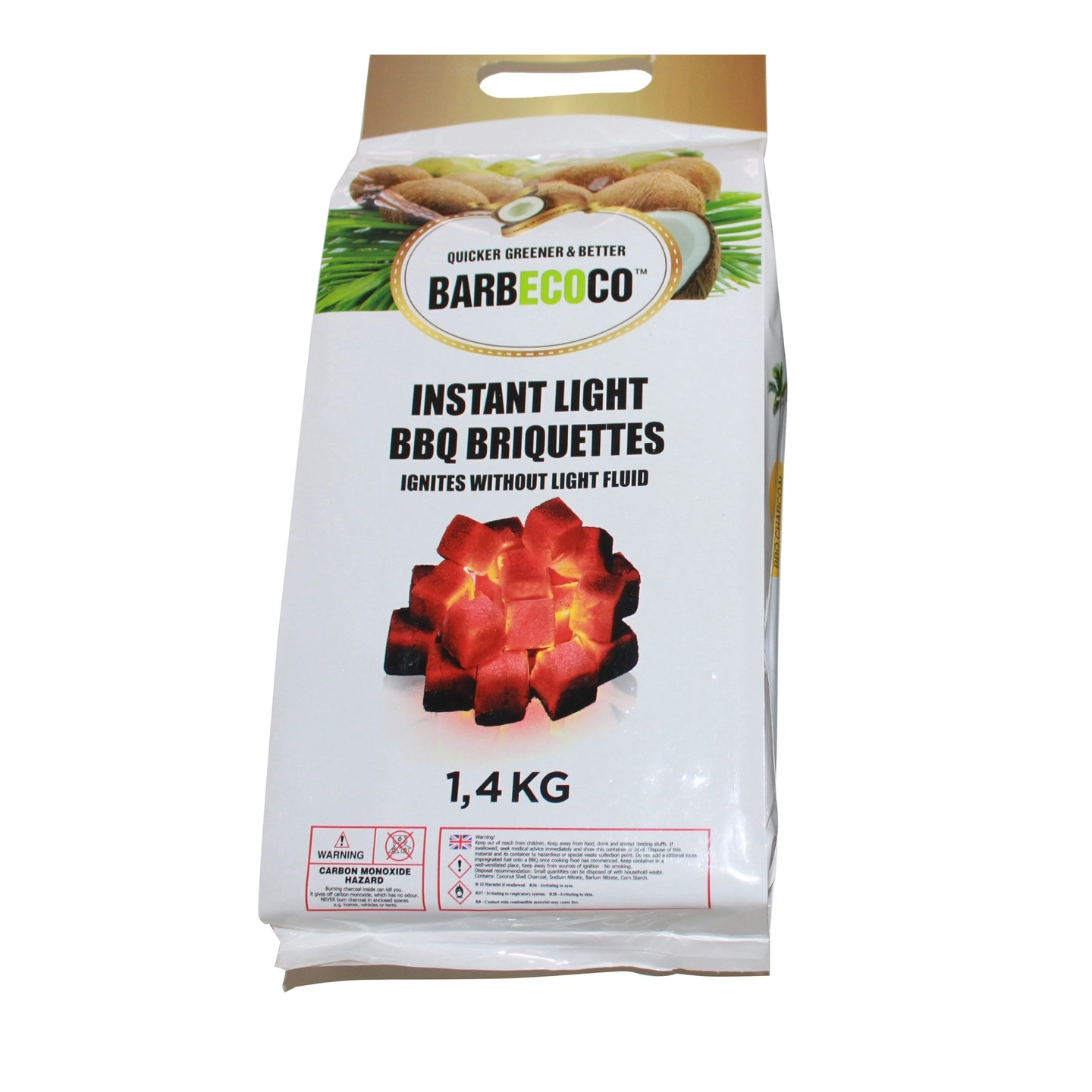 SAFIRE Grillbriketter kube, 32stk 1,4kg