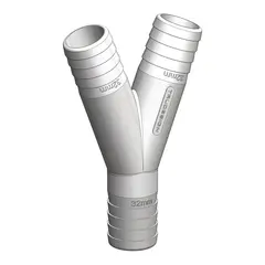 TRUDESIGN Y-stykke - 32 mm 90809 - Hvit