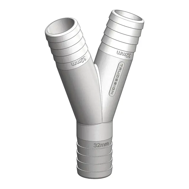 TRUDESIGN Y-stykke - 32 mm 90809 - Hvit 