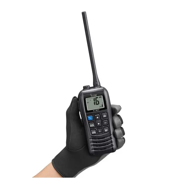 ICOM Håndholdt VHF, IC-M37E 6W, IP68 - flyter i vann 