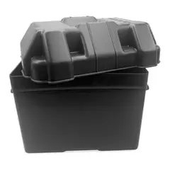 TREM Batterikasse m/lokk &amp; rem 19 x 27 x 20cm (utv.)
