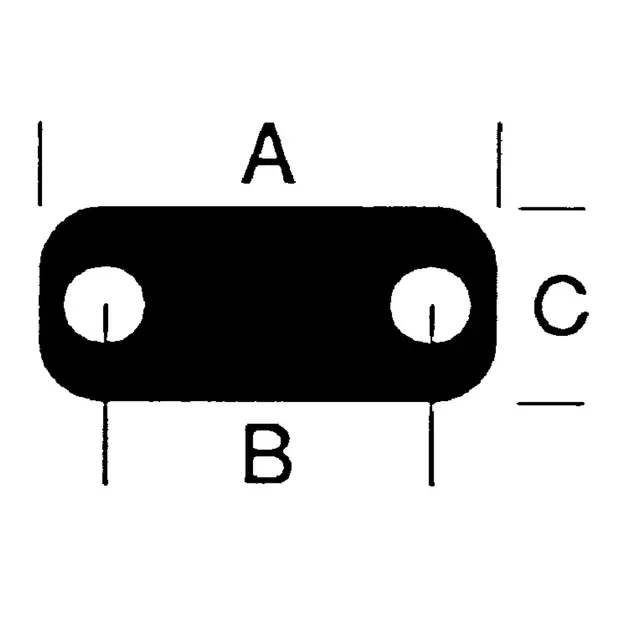 CLAMCLEAT CL213 Fine line (styrbord) 70x49x21mm - Line: 2-5mm 