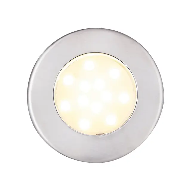 BÅTSYSTEM Innfelt takbelysning, LED børstet stål 