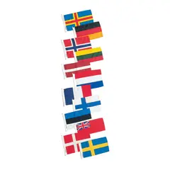 Gjesteflagg Vevet polyester - 30x19 cm