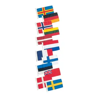 Gjesteflagg Vevet polyester - 30x19 cm