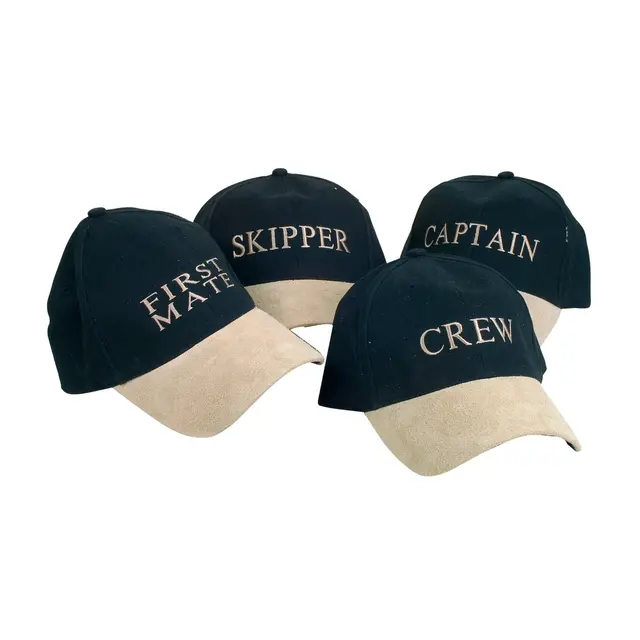 Crew Caps - Skipper "Skipper" Marineblå med beige skjerm 