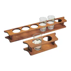 ROCA Glasstativ teak 2 hull For 2 glass. Hull &#216; 70 mm