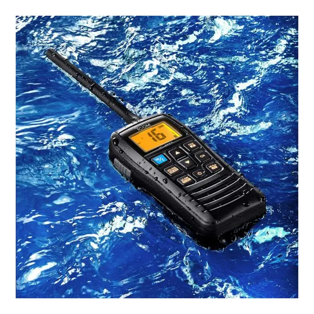 ICOM Håndholdt VHF, IC-M37E 6W, IP68 - flyter i vann 