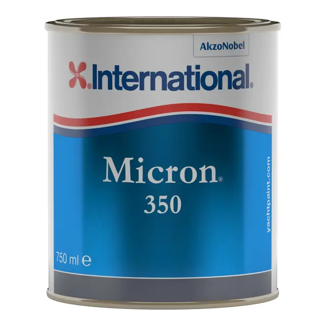 INTERNATIONAL Micron 350 - 0,75 lt Sort - selvpolerende bunnstoff 
