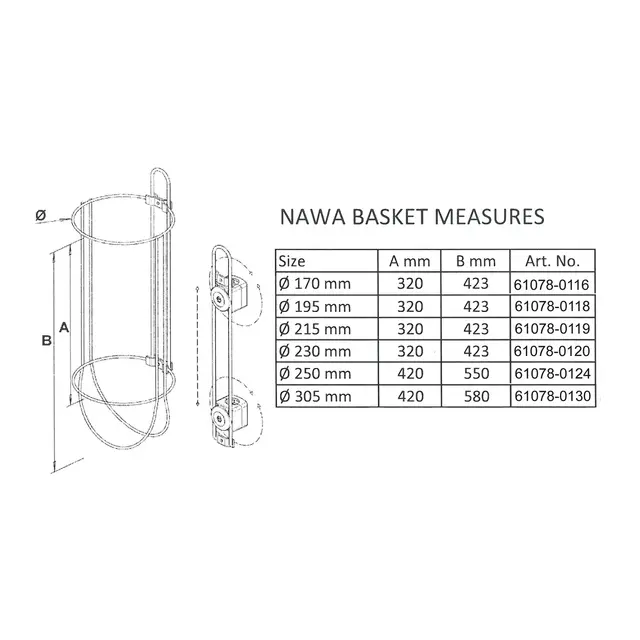 NAWA Fenderholder Ø195 mm 