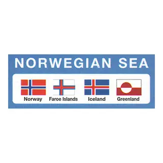 Gjesteflagg Norskehavet 4stk/pk Norge - F&#230;r&#248;yene - Island - Gr&#248;nnland