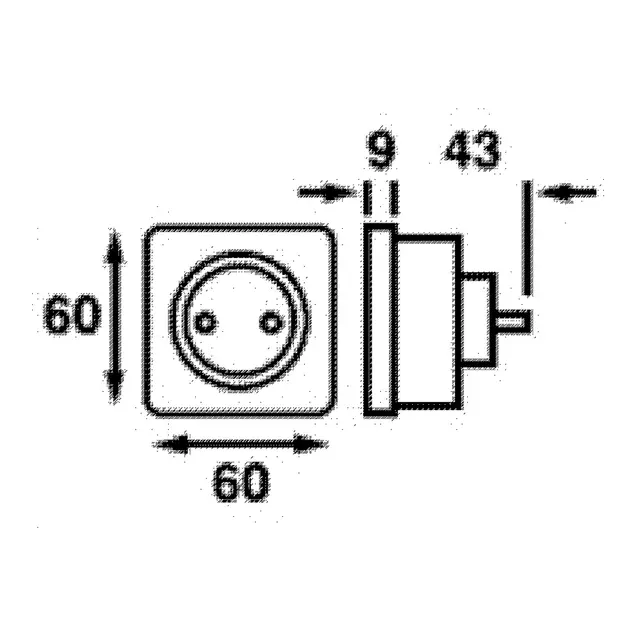 FRILIGHT EL-uttak 220v Hvit 