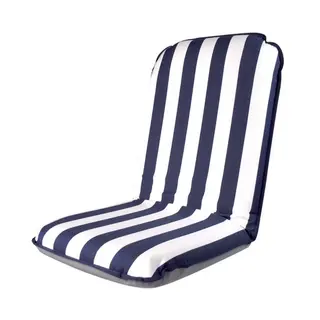 COMFORT SEAT Sittepute, Bl&#229;/Hvit striper justerbar sitte- og liggevinkel