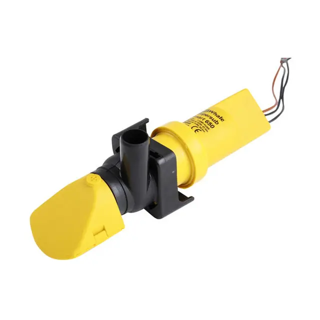 WHALE Lensepumpe Supersub Automatisk 12V Kap: 2460 l/t - m/nivåbryter - liggende 