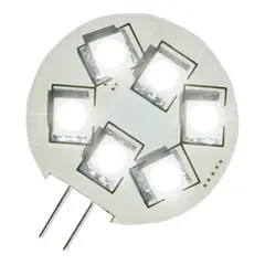 BÅTSYSTEM LED Pære G4, sidestift 6x SMD, 8-30V, 1,3W, 3200K (varmhvit)