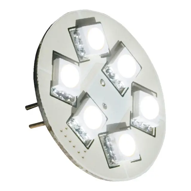 BÅTSYSTEM LED Pære G4, stift bak 6x SMD, 8-30V, 1,3W, 3200K (varmhvit) 